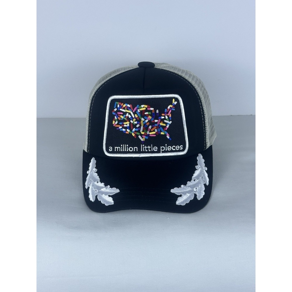 A Million Little Pieces White Leaf Brim SnapBack Trucker Hat Cap James Frey